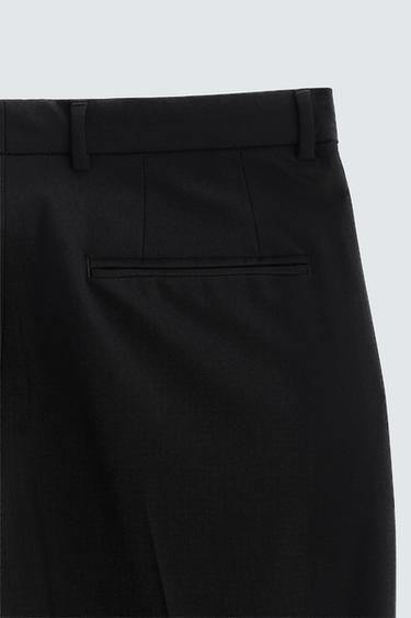 PANTALON DE COSTUME CONFORT - Noir de Zara - Image 8