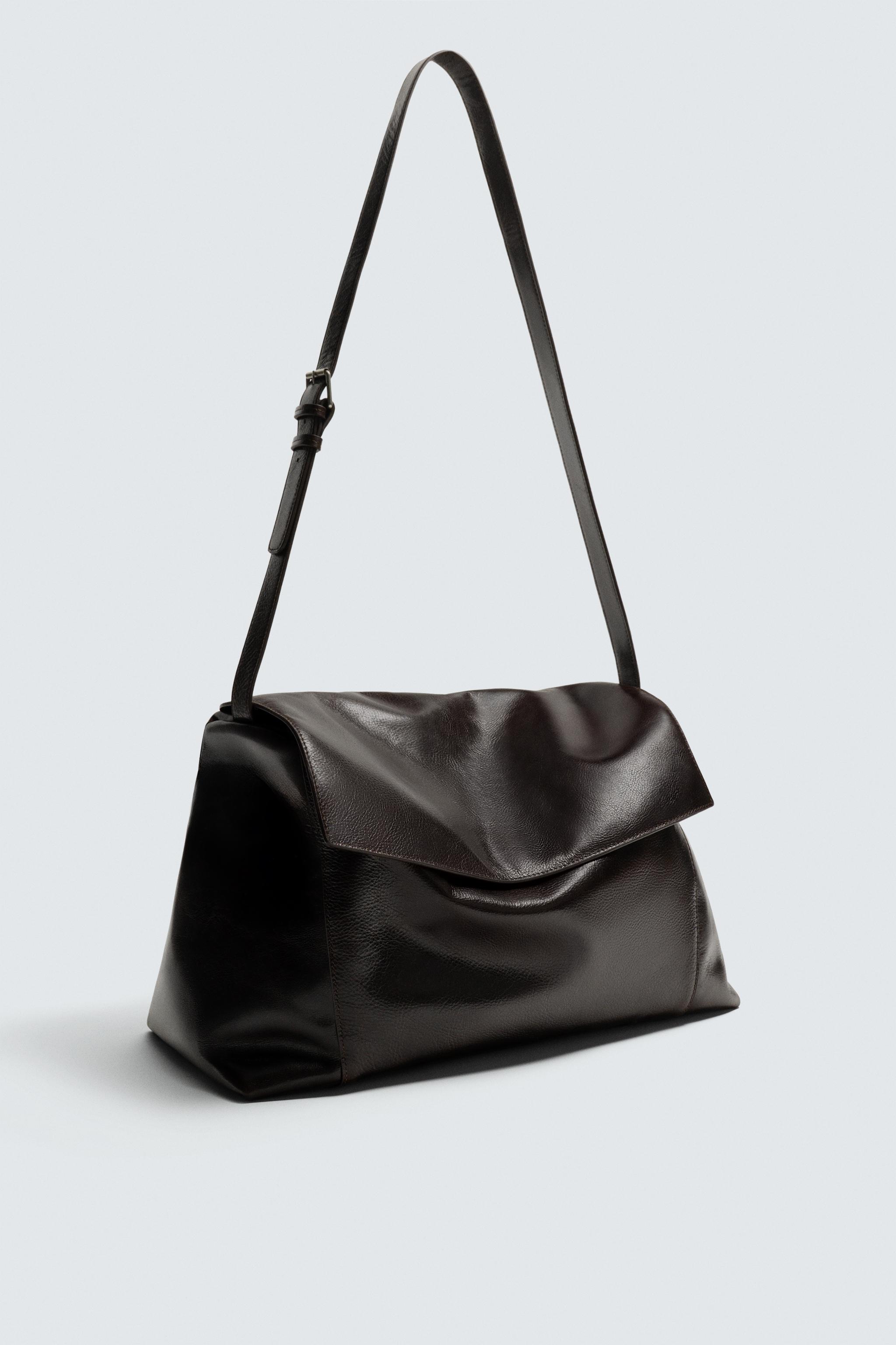 XL レザー クロスボディバッグ リミテッドエディション - ブラウン