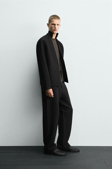 COTTON/LINEN SUIT TROUSERS - Black by Zara - Image 3
