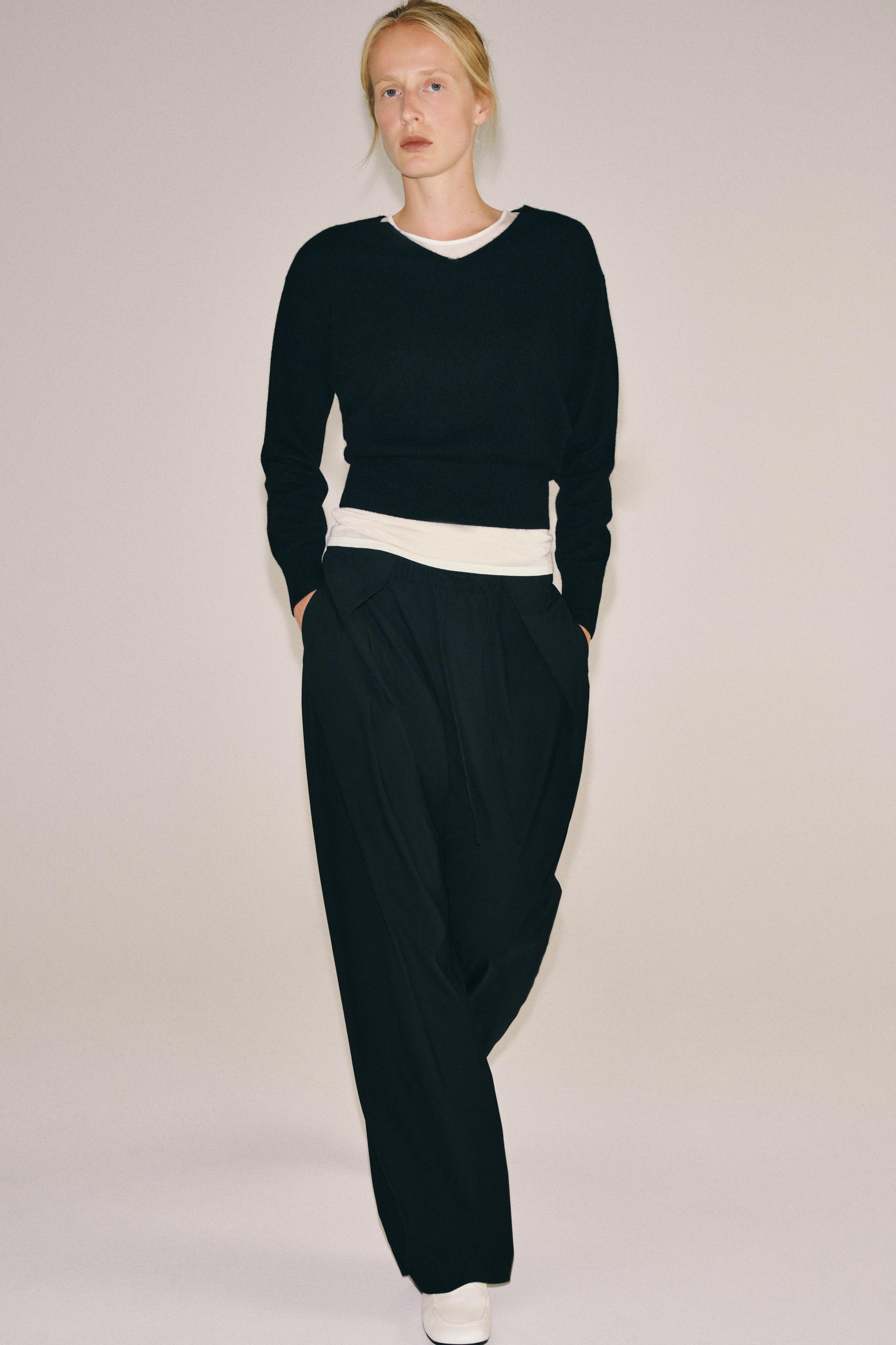 ZW COLLECTION PLEATED TROUSERS