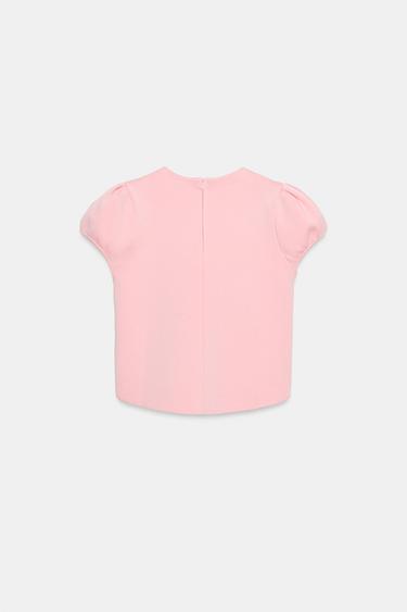 PUFF SLEEVE KNIT TOP - Pink by Zara - Image 6