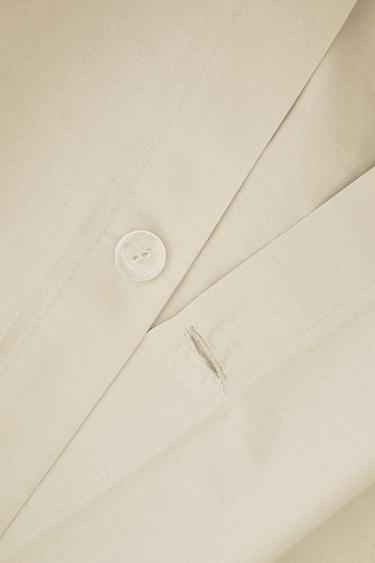 PERCALE DUVET COVER (300 THREAD COUNT) - Ecru by Zara