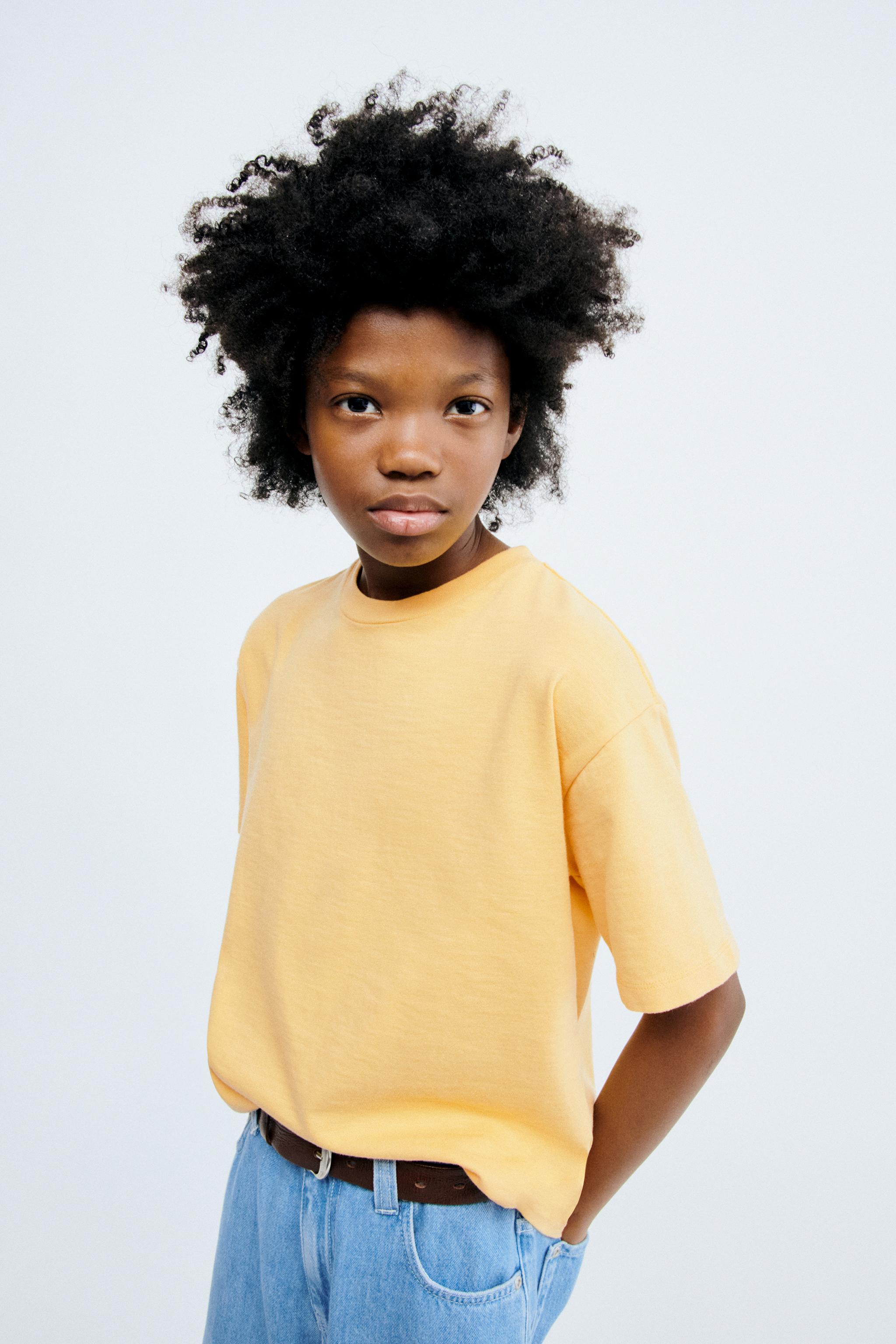 STORIESZ - PLAIN T-SHIRT — Pastel yellow