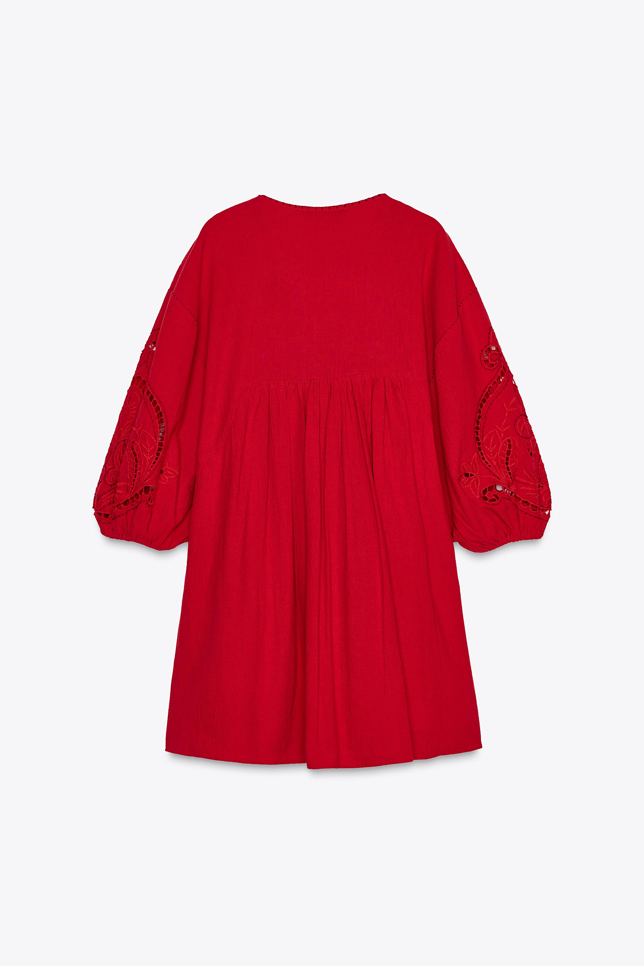 Lenina ♥ GIA embroldered puff shoulder dress/追跡付 Nina Morena | Mesh Tiered Maxi Elegance Off Shoulder