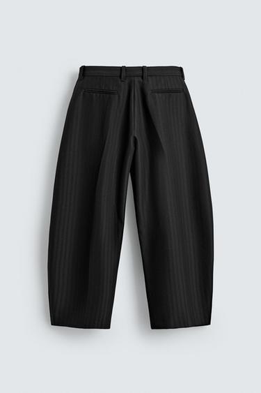 PANTALON DE COSTUME COURBÉ - Noir de Zara - Image 6
