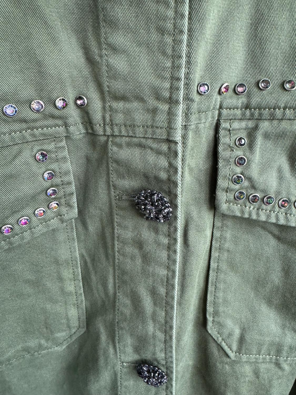 BEADED COTTON OVERSHIRT - Image 4