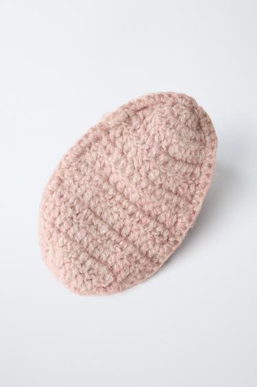 CHUNKY KNIT BOOTIES - Pink by Zara - Image 6