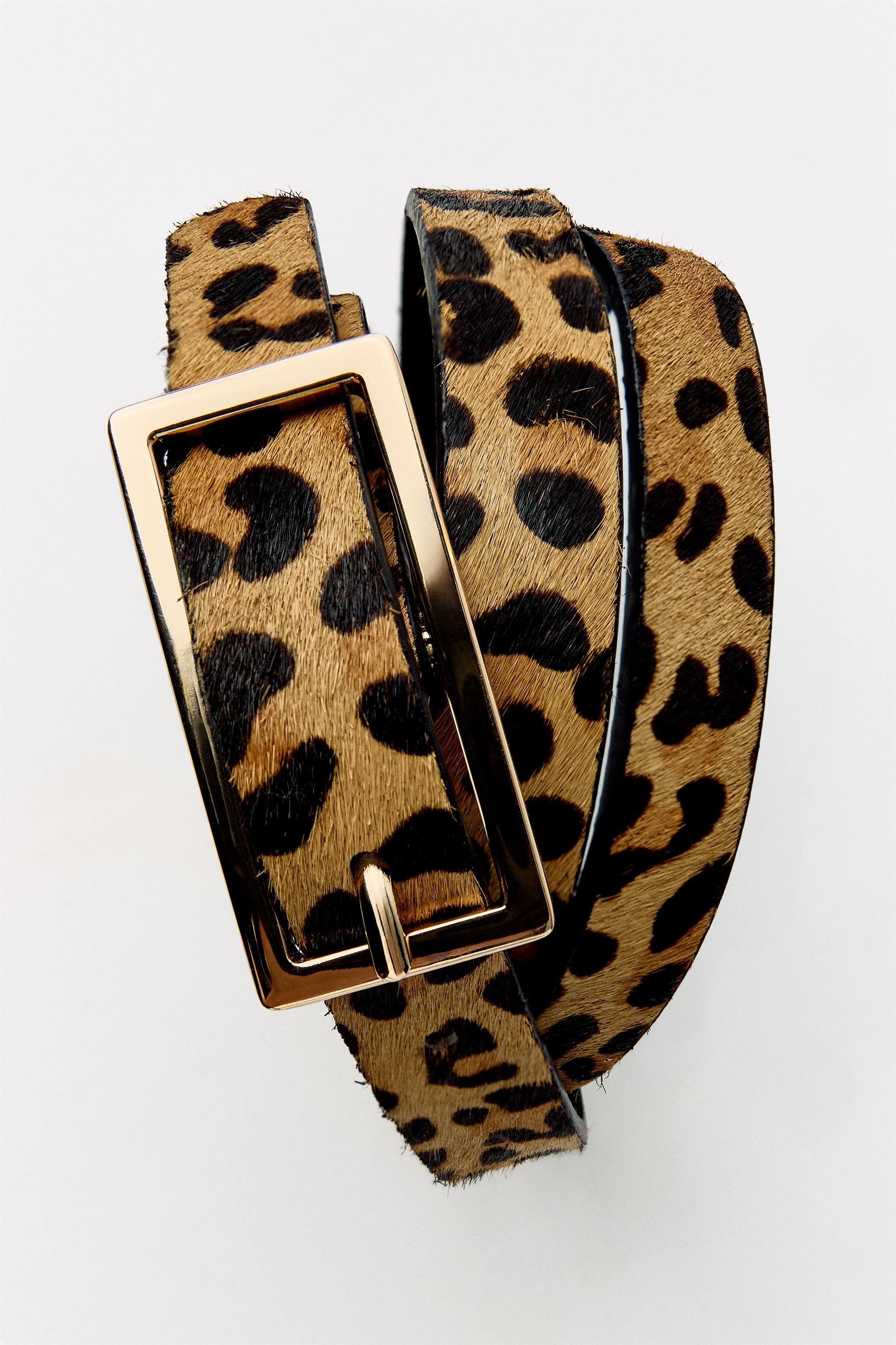 Rare* ZARA Leopard Print Calf Hair selling Belt Bag