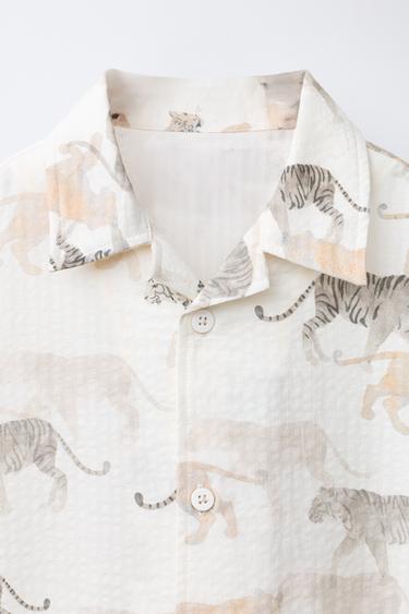 CHEMISE ANIMAUX - Beige clair de Zara - Image 2