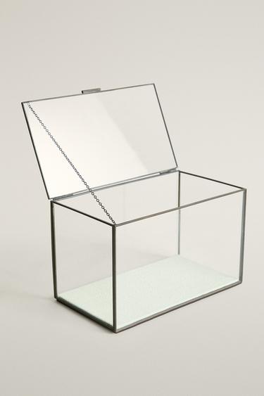 JEWELRY BOX WITH BLACK METAL BORDER — Black 2
