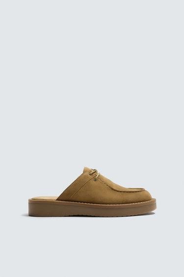 SABOTS EN CUIR - Beige de Zara - Image 0