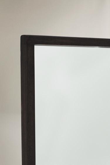 WOODEN FRAME MIRROR - Dark brown by Zara - Image 2