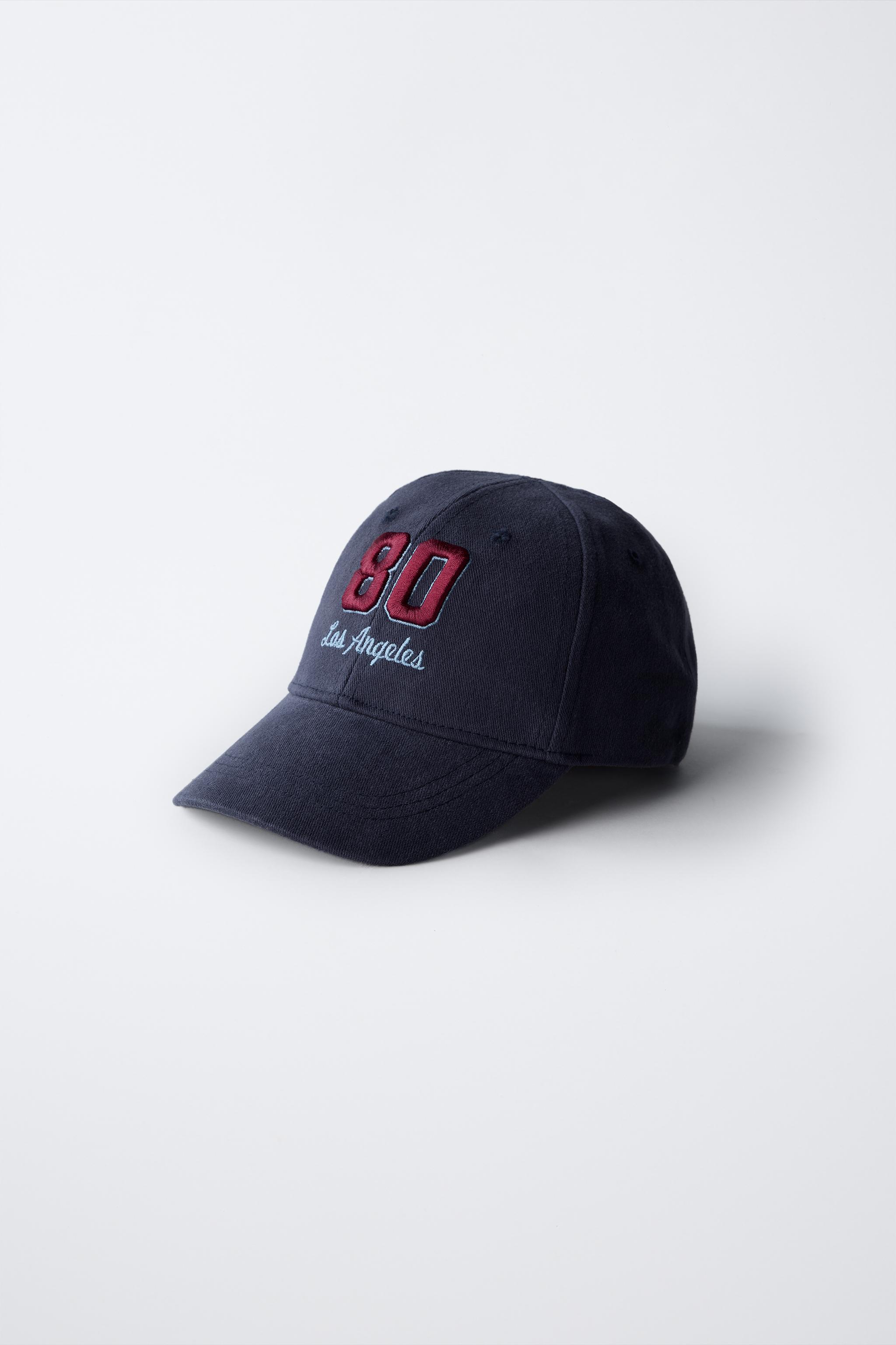 EMBROIDERED VARSITY CAP - Brown | ZARA United States EMBROIDERED VARSITY CAP - Brown | ZARA United States