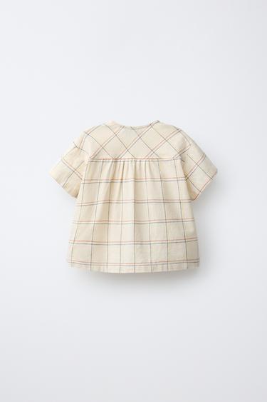 CHEMISE À CARREAUX BRODÉE - Bis de Zara - Image 1