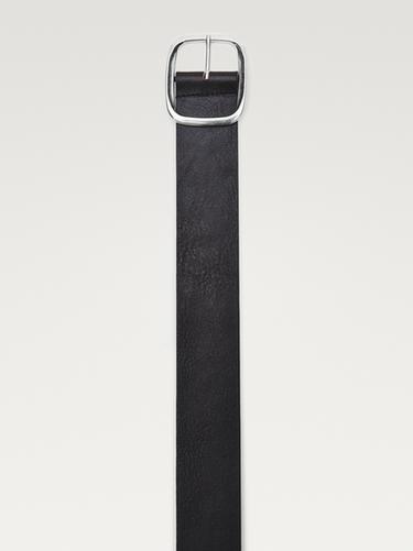 Cinturón hebilla rectangular piel napa - Marrón de Zara
