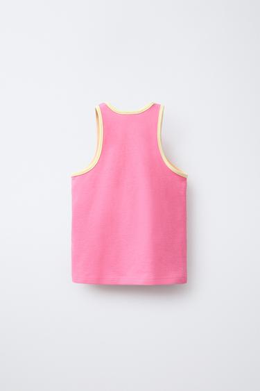 6-14 ANS/ PYJAMA T-SHIRT ET BERMUDA CONTRASTE - Fuchsia de Zara - Image 2