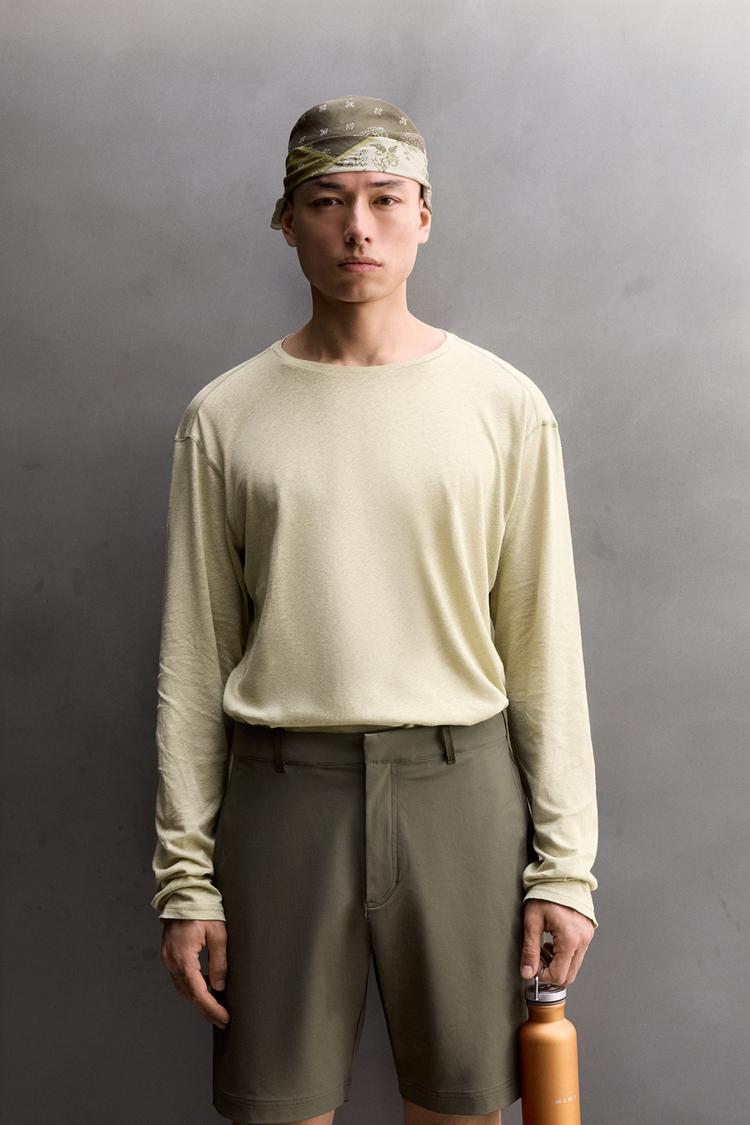 LIGHTWEIGHT COTTON - LINEN T-SHIRT