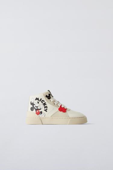 MICKEY MOUSE © DISNEY HIGH-TOP SNEAKERS - White by Zara
