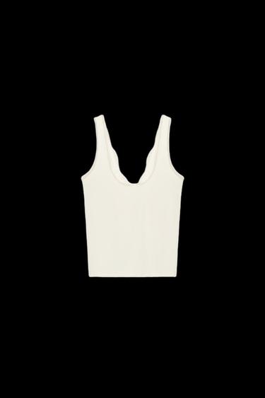 Zara CAMISOLE TOP - Ecru
