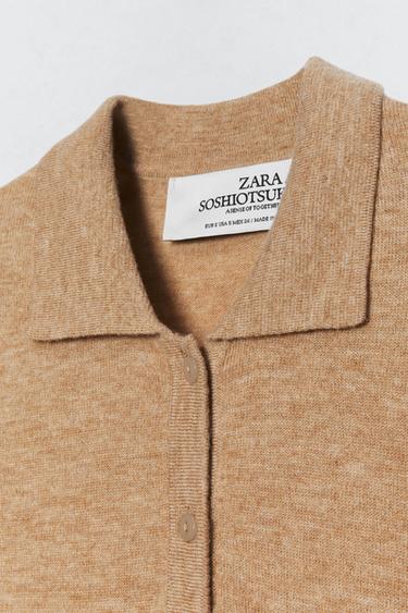 WOOL POLO NECK BODYSUIT SOSHIOTSUKI X ZARA - camel by Zara - Image 4