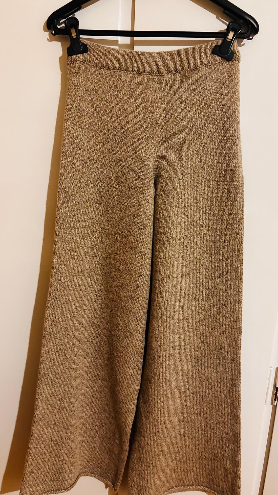 WOOL BLEND KNIT TROUSERS - Image 2