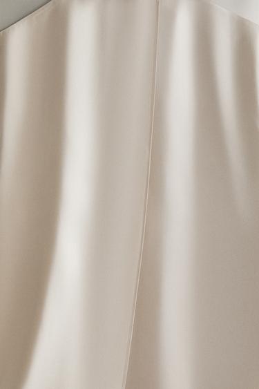 SILK SHIRT - Pearl grey by Zara - Image 3