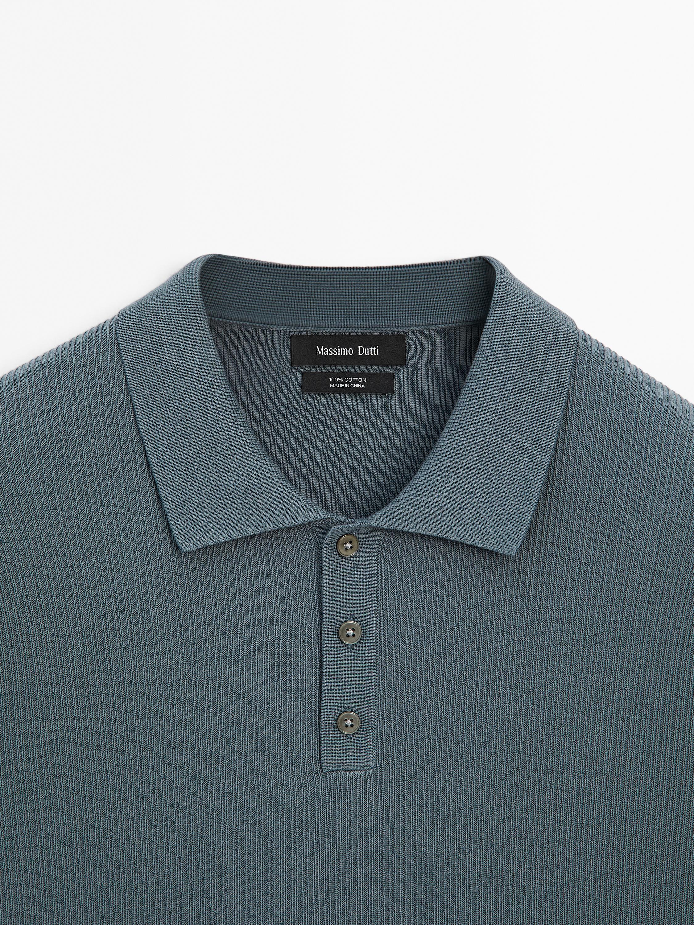 100% cotton knit polo shirt