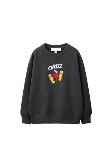 SKATE PRINTED SWEATSHIRT - Dark anthracite by Zara