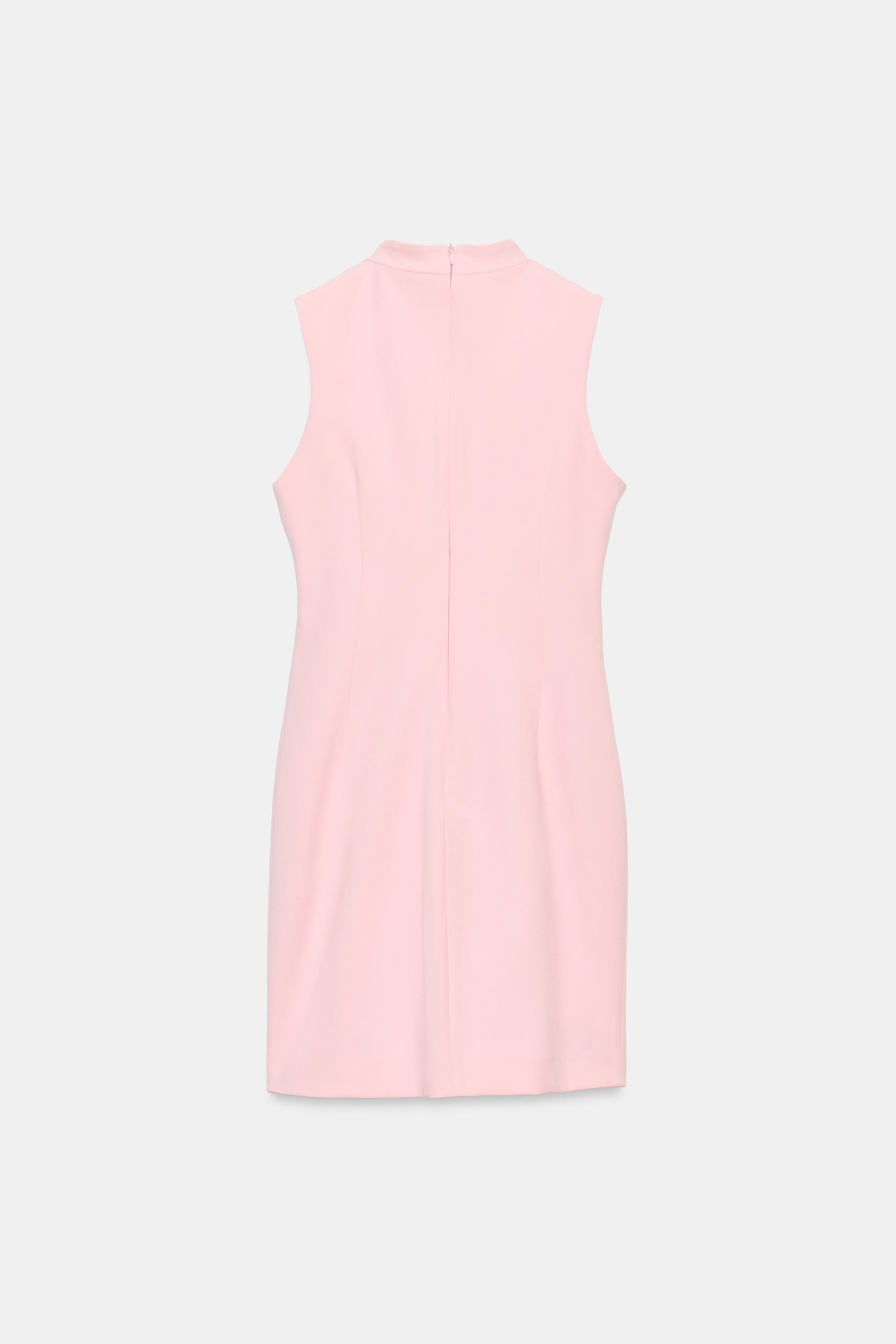 Zara Süslü Düğmeli Mini Elbise görsel 8