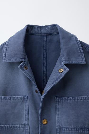 CANVAS OVERSHIRT - Blue by Zara - Image 2