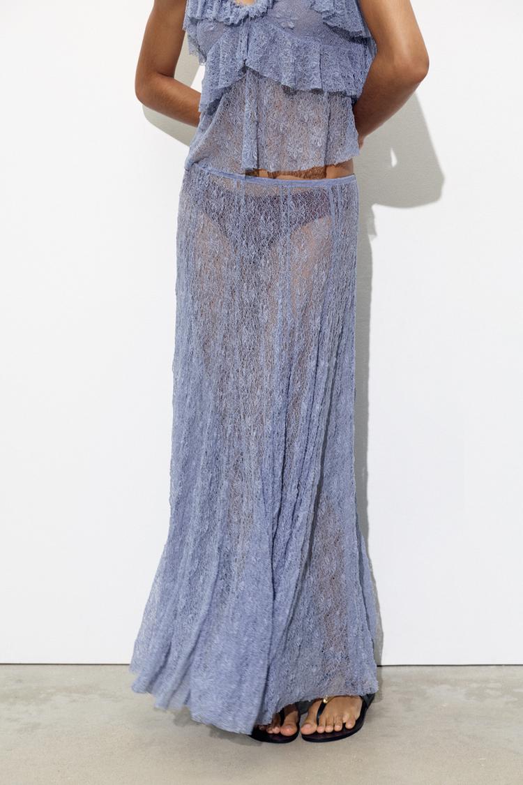 LONG LACE SKIRT