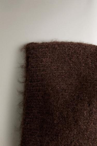 ALPACA BABY BONNET - Chocolate brown by Zara - Image 1