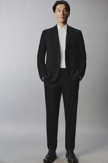 PANTALON DE COSTUME CONFORT - Noir de Zara - Image 4