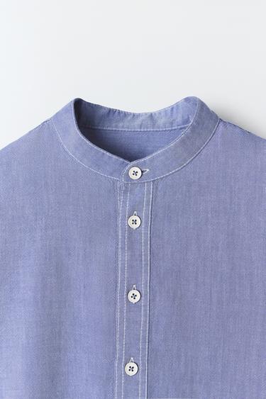 OXFORD SHIRT - Mid-blue by Zara - Image 2
