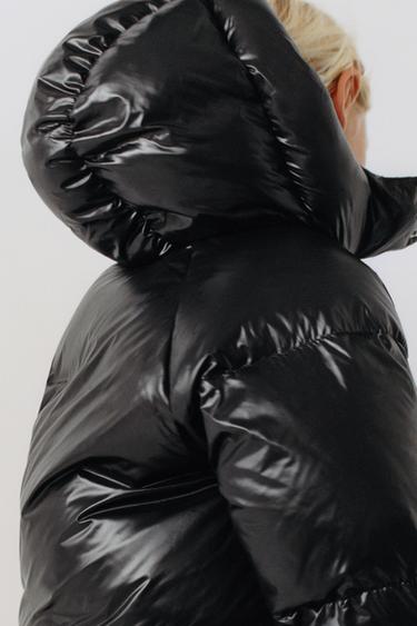 50% FEATHER AND 50% DOWN WATER-REPELLENT WIND-RESISTANT THERMAL INSULATION DOWN JACKET - Black by Zara
