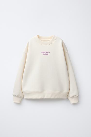 SWEAT À IMPRIMÉ SKI - Écru de Zara