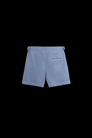 Zara CONTRAST WASHED MEDIUM SWIMSUIT - Blue