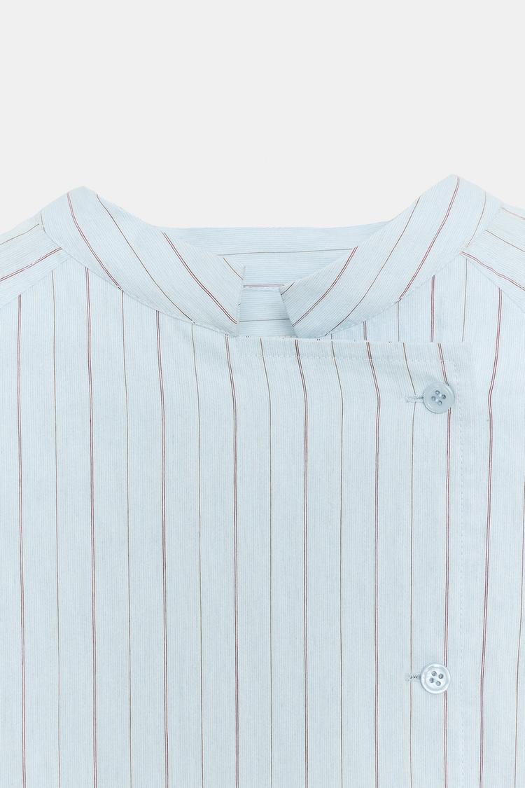 Camisa asimétrica a rayas de la colección ZW 7