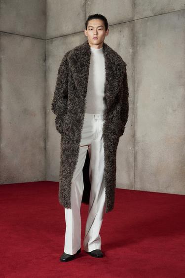 Zara FLUID FLARE FIT PANTS LUDOVIC DE SAINT SERNIN x ZARA - Oyster-white