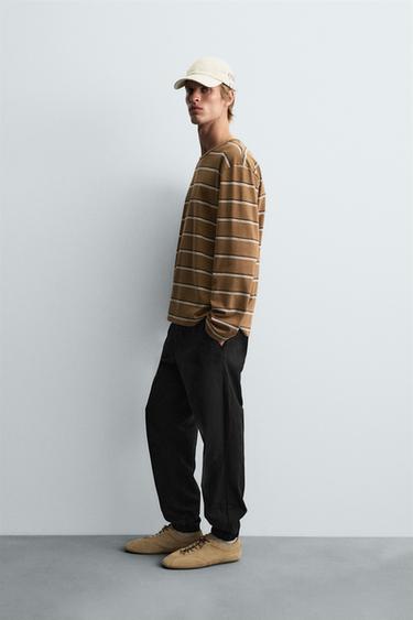 SLIM FIT JOGGER WAIST TROUSERS - Black by Zara - Image 3