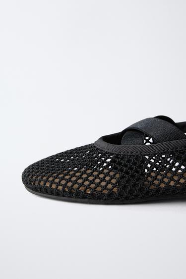 BALLERINES EN RÉSILLE - Noir de Zara - Image 5