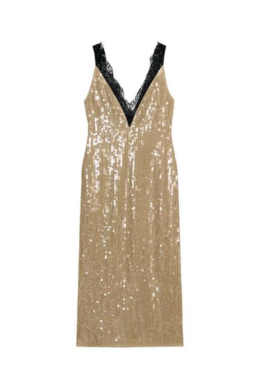 ZW COLLECTION SEQUIN LACE DRESS