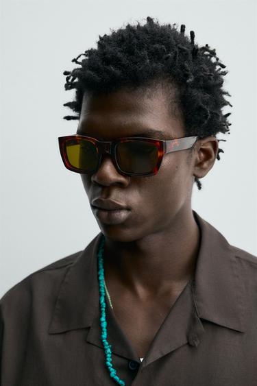 REGULAR FIT COTTON VOILE SHIRT - Dark brown by Zara - Image 4