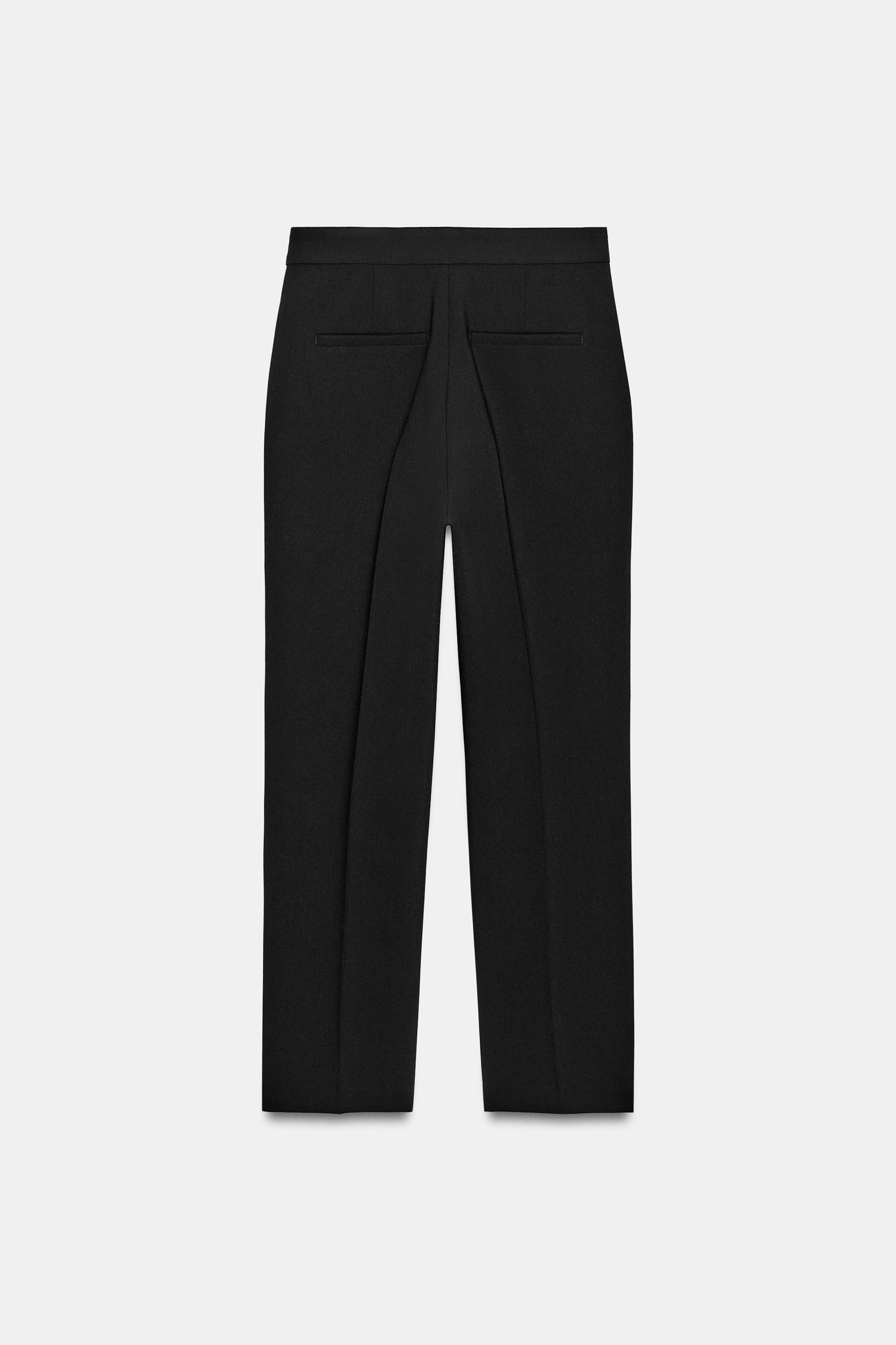 Zara ORTA BEL CROP FIT PANTOLON görsel 6