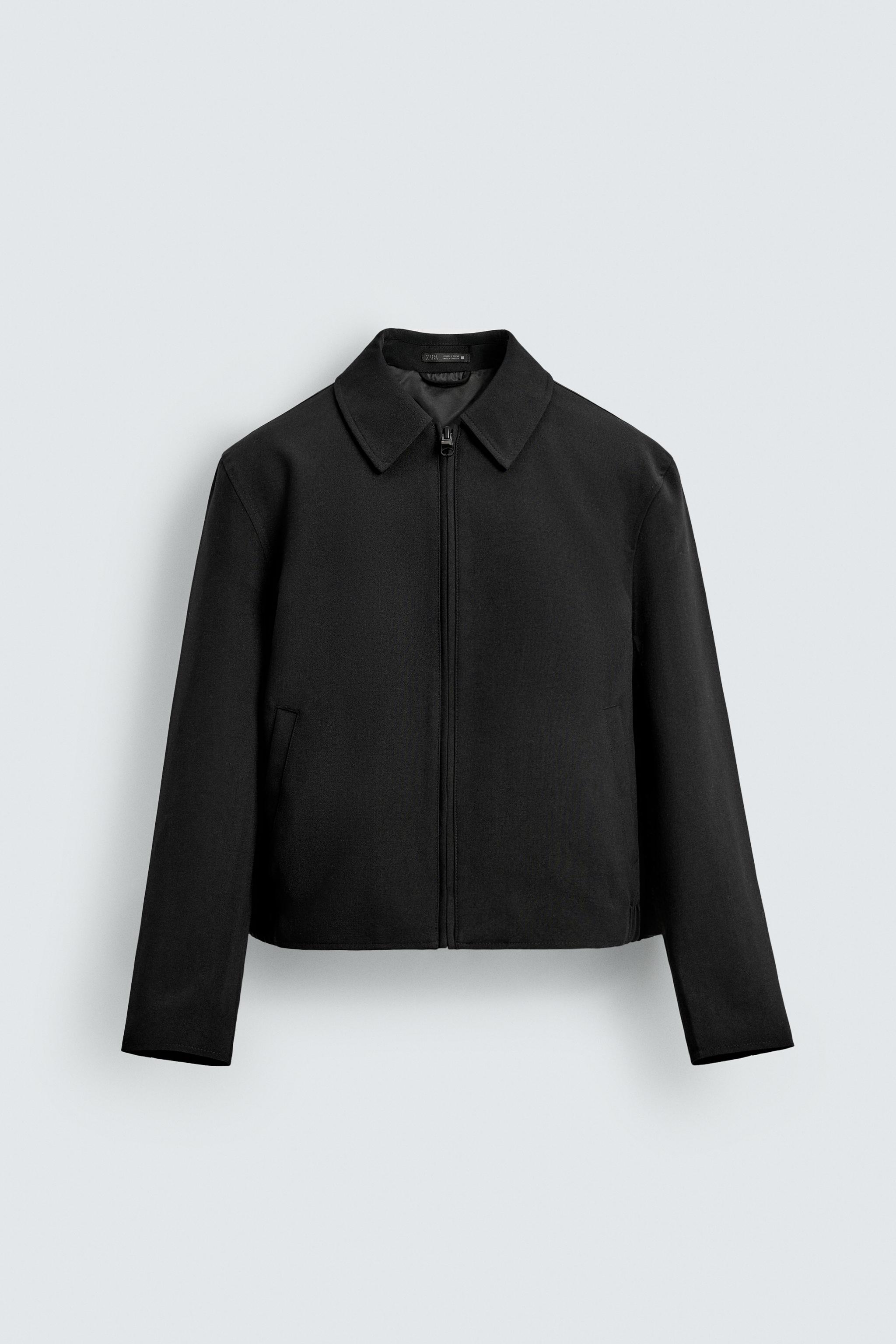 クロップドフィットジャケット - ブラック | ZARA Japan / 日本