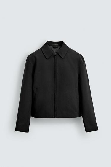 BLOUSON COUPE COURTE - Noir de Zara - Image 6