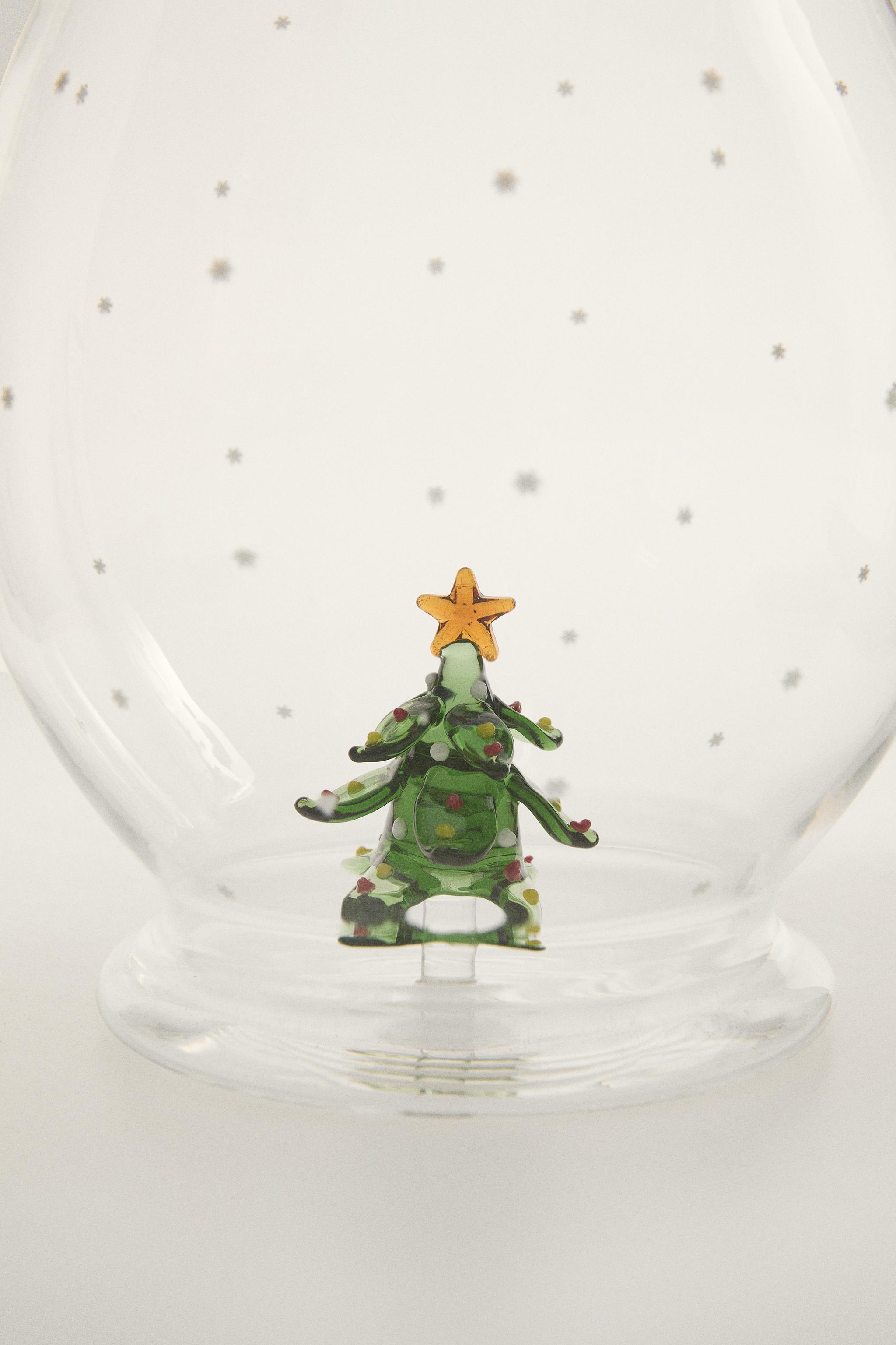 BOROSILICATE GLASS CHRISTMAS TREE PITCHER
