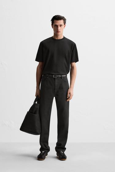 SLIM FIT JEANS - Black by Zara
