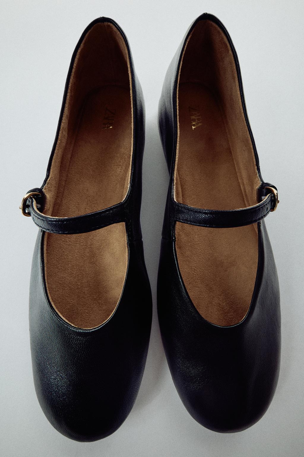 LEATHER BALLET FLATS