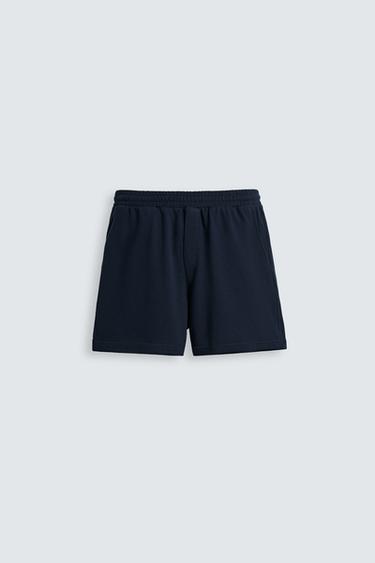 BERMUDA RELAXED FIT ESTRUCTURA - Marino de Zara